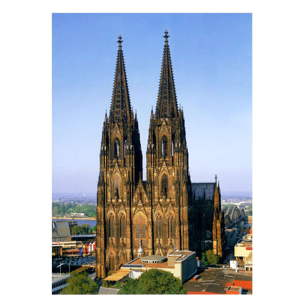 Blick von Westen auf den Kölner Dom