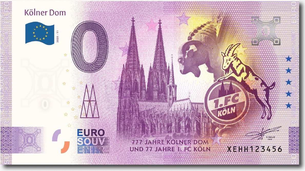 Euroschein Kölner Dom
