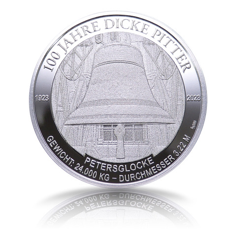 Medaille "100 Jahre Dicker Pitter" silber