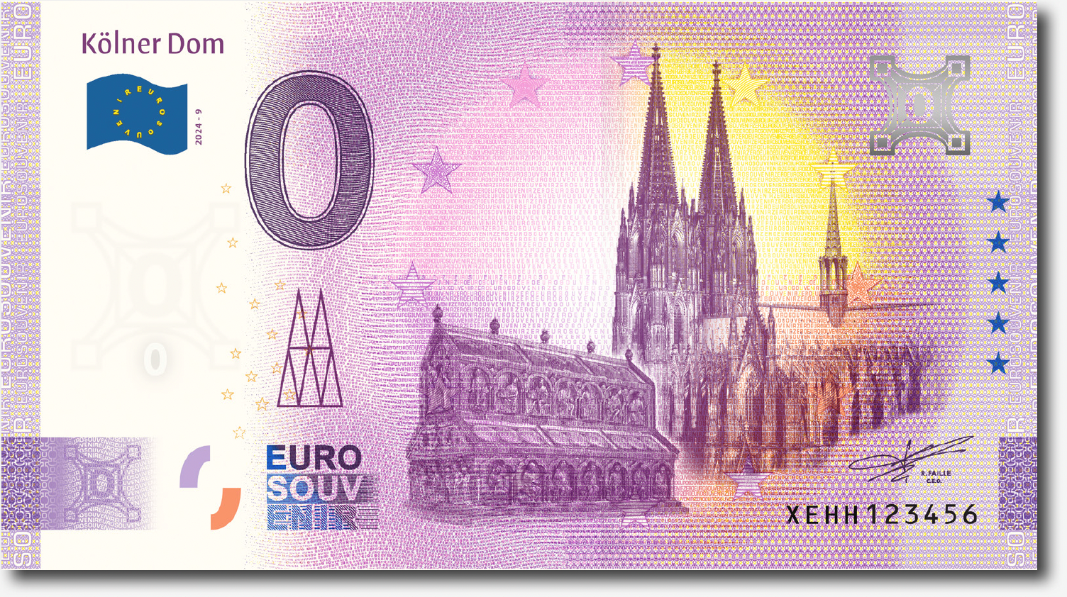 Euroschein Kölner Dom