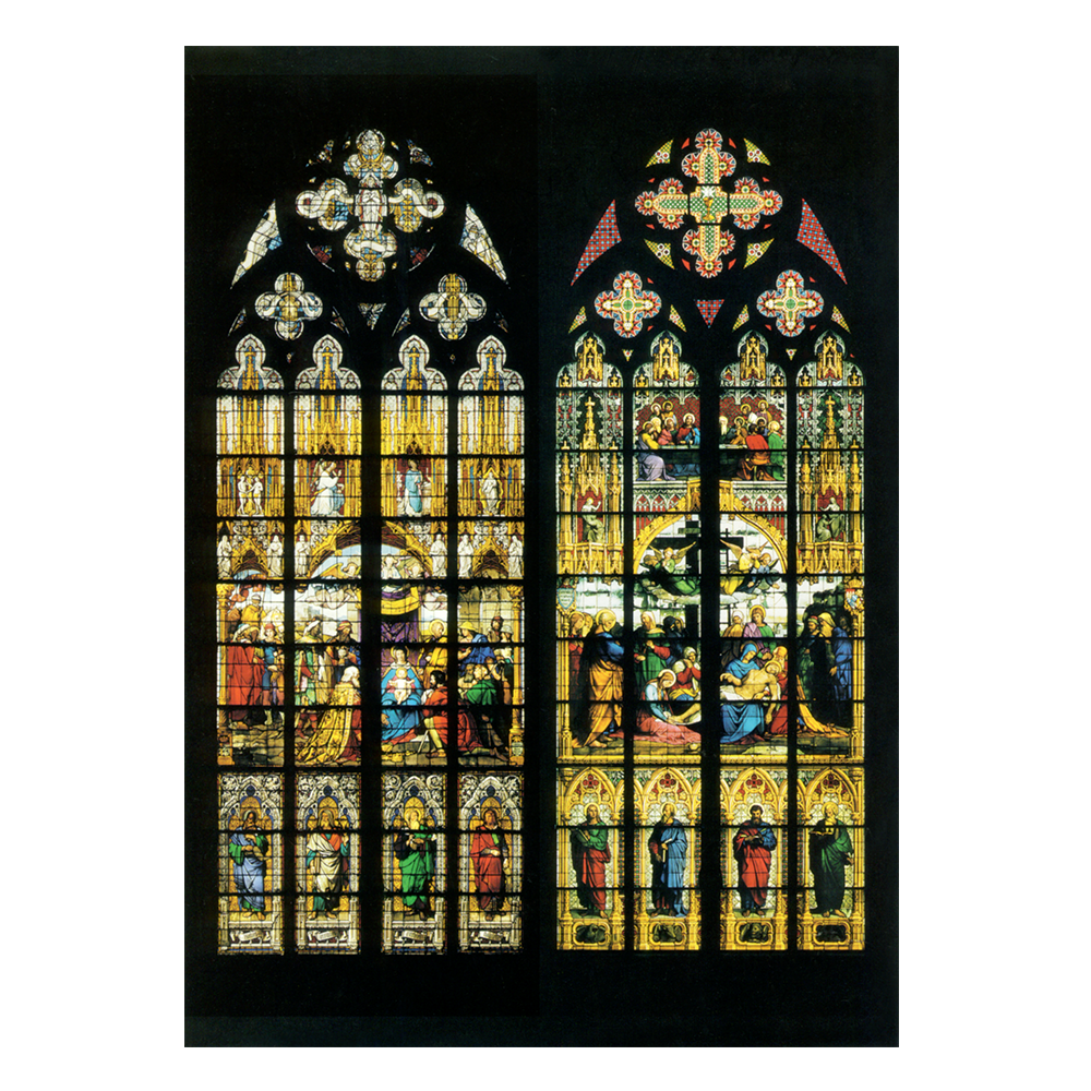Der Kölner Dom: „Bayernfenster“, gestiftet von König Ludwig I, 1848