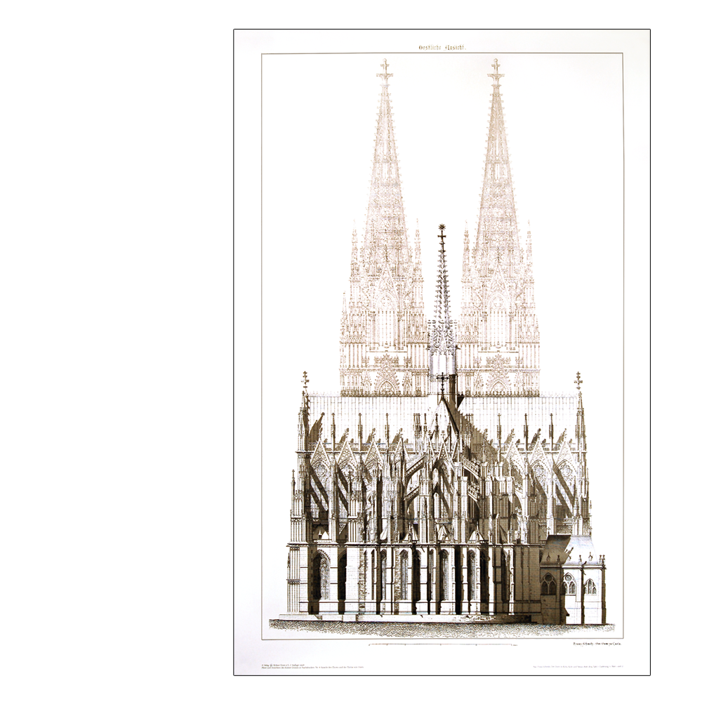 Poster "Ostansicht Kölner Dom"