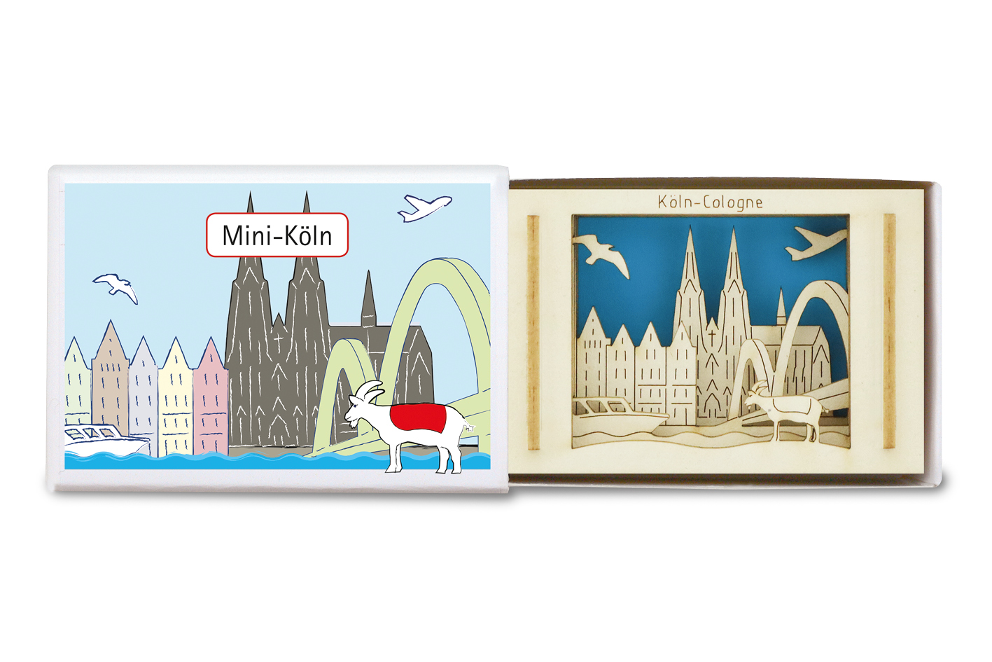 Miniatur Köln-Silhouette mit Dom