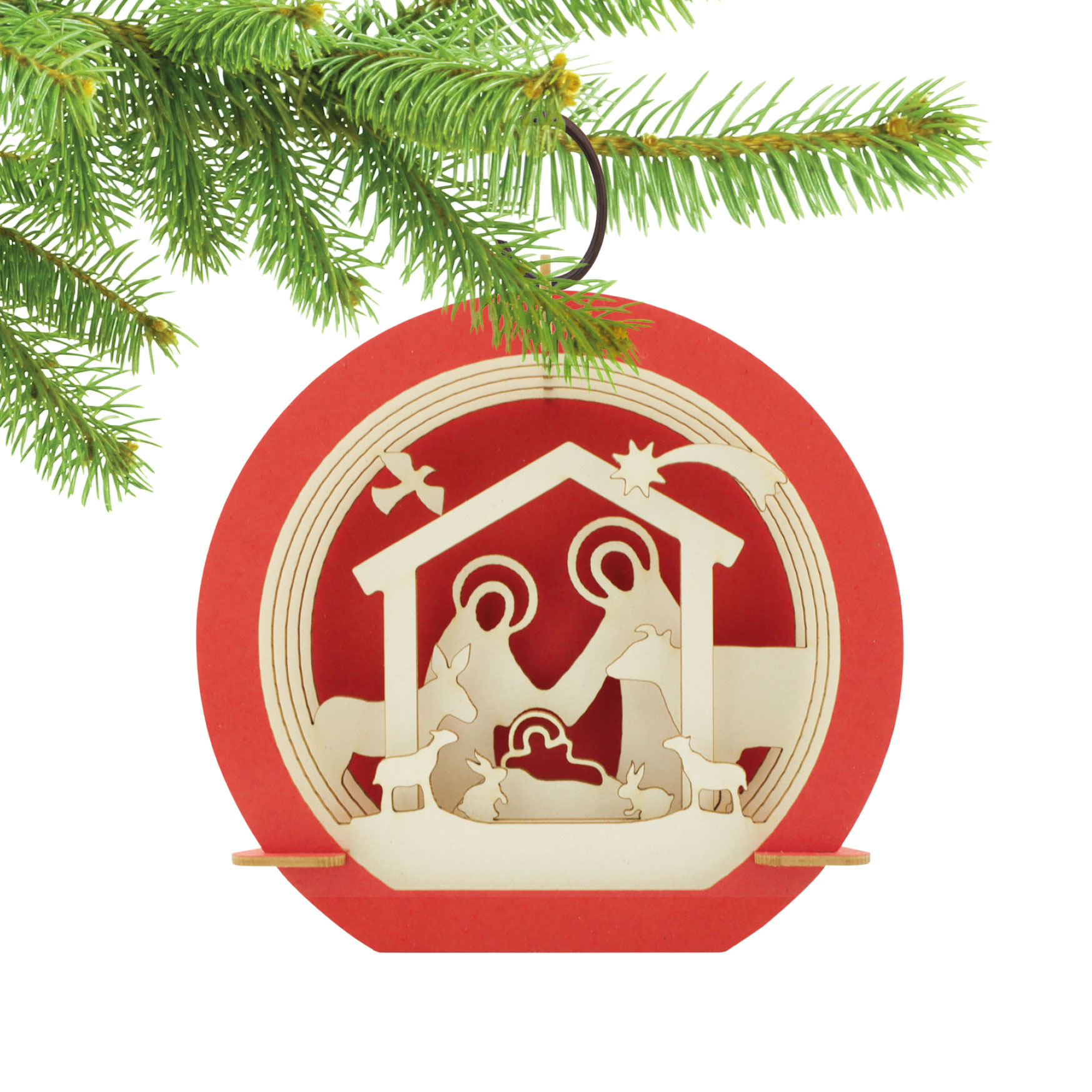 Baumanhänger / Silhourondo "Krippe"