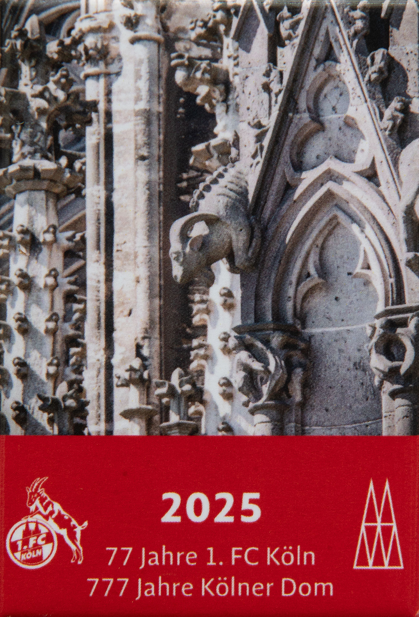 Magnet 777 Jahre Kölner Dom / 77 Jahre 1. FC Köln "Geißbock"