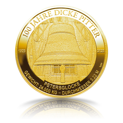 Medaille "100 Jahre Dicker Pitter" gold