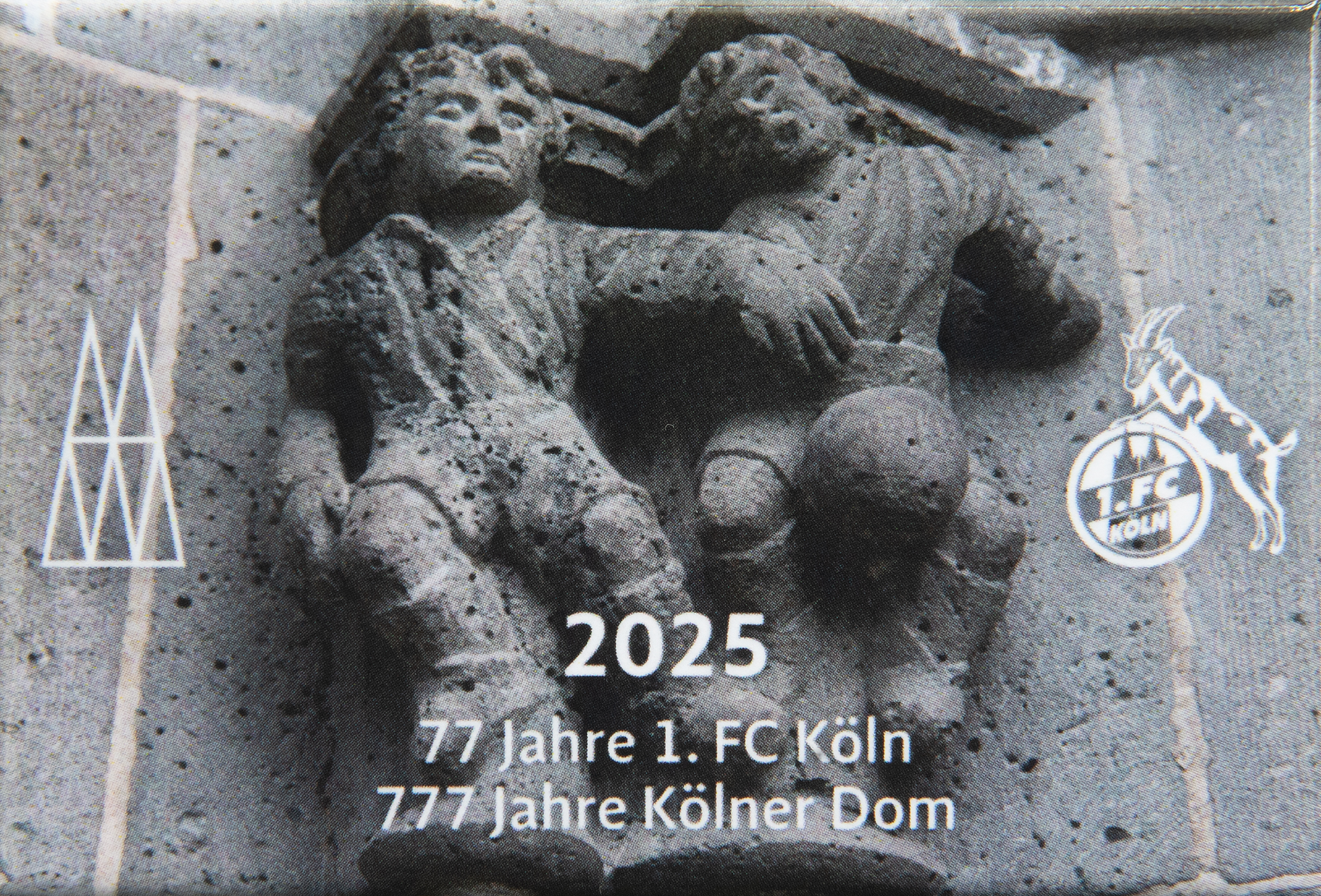 Magnet 777 Jahre Kölner Dom / 77 Jahre 1. FC Köln "Fußballer"