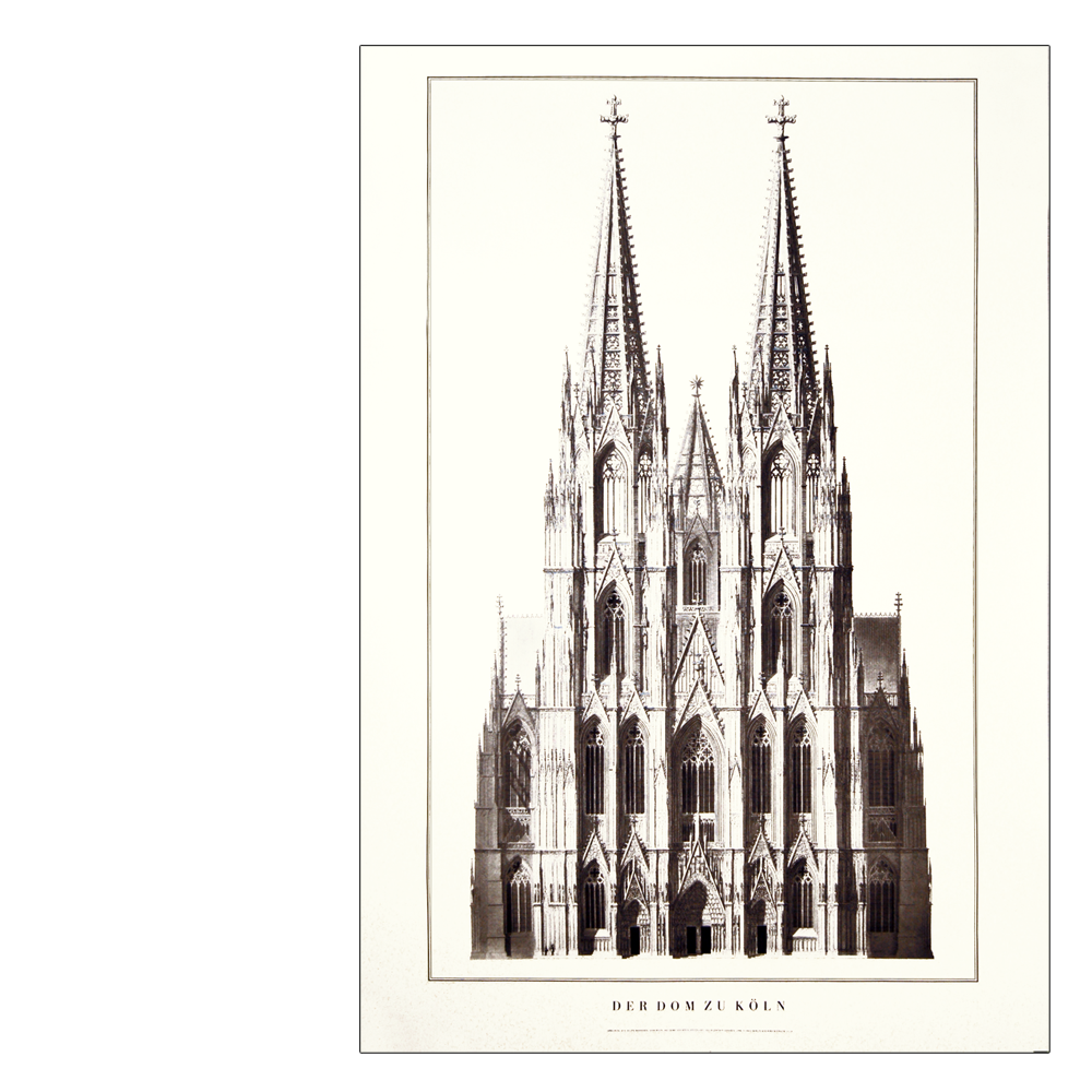 Poster "Westansicht Kölner Dom"